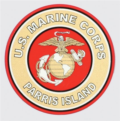 MARINE CORPS PARRIS ISLAND DECAL