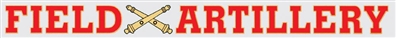 FIELD ARTILLERY WINDOW STRIP DECAL