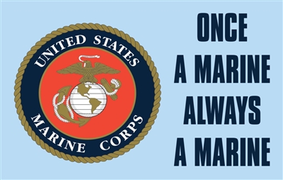 ONCE A MARINE DECAL