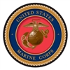 US MARINE OUTDOOR TUFF ROUND DECAL