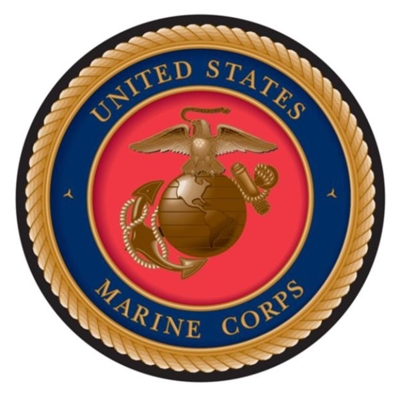 US MARINE OUTDOOR TUFF ROUND DECAL