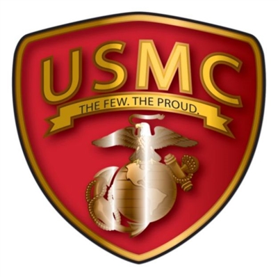 US MARINE OUTDOOR TUFF SHIELD STICKER
