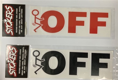 STICK FIGURE F OFF STICKER