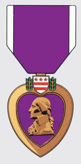 PURPLE HEART MEDAL DECAL
