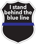 STAND BEHIND THE BLUE LINE DECAL