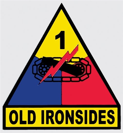 1ST ARMORED DIVISION DECAL