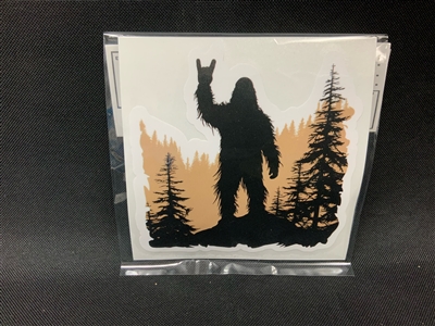 STICKER BIGFOOT WAVING
