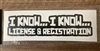 I KNOW, I KNOW STICKER