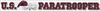 US PARATROOPER WINDOW STRIP DECAL
