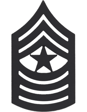 USMC Sergeant Major Black Metal-Set of 2