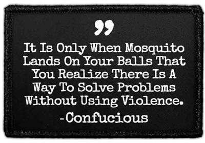 MOSQUITO ON BALLS PATCH