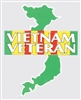 VIETNAM VETERAN W/MAP DECAL
