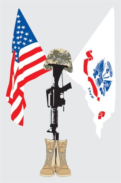 US ARMY FALLEN SOLDIER DECAL