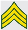 SINGLE ARMY SERGEANT DECAL