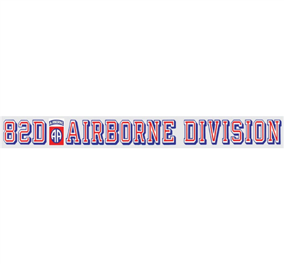 82ND AIRBORNE WINDOW STRIP DECAL