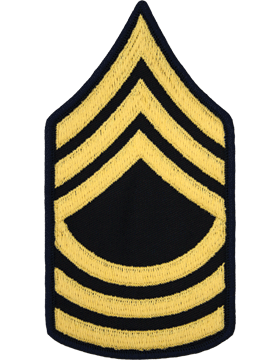 Army Dress Chevron Gold on Blue E-8 Master Sergeant (Pair)