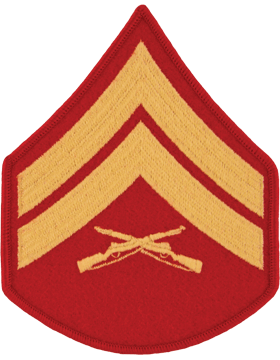 Gold/Red Male Chevron Corporal USMC (Pair)