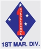 1ST MARINE DIVISION DECAL