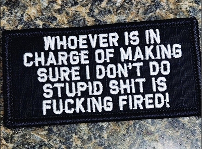 WHOEVER IS IN CHARGE PATCH