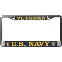 US NAVY VETERAN LICENSE PLATE FRAME