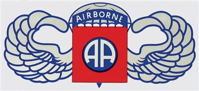 82ND AIRBORNE WINGS "AA" DECAL