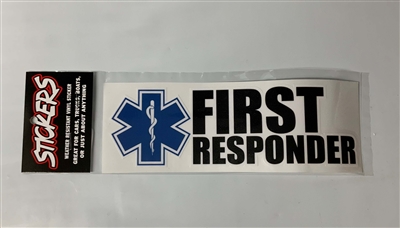 FIRST RESPONDER STICKER