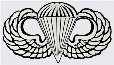 8" PARACHUTIST BADGE DECAL