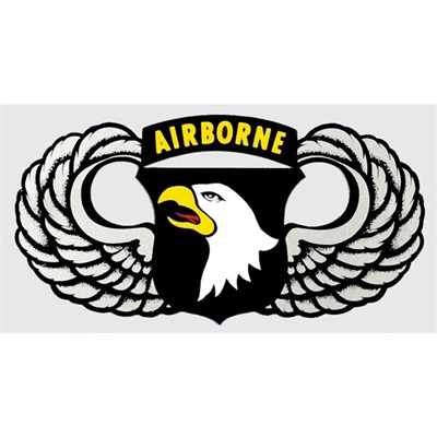 101ST AIRBORNE W/WINGS DECAL
