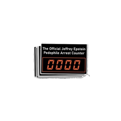 EPSTEIN ARREST COUNTER DECAL
