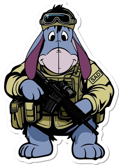 TACTICAL EEYORE STICKER