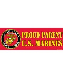 US MARINES PROUD PARENT BUMPER STICKER