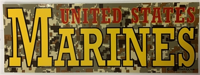 DESERT DIGITAL US MARINES BUMPER STICKER