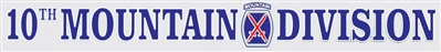 10TH  MOUNTAIN DIV WINDOW STRIP DECAL