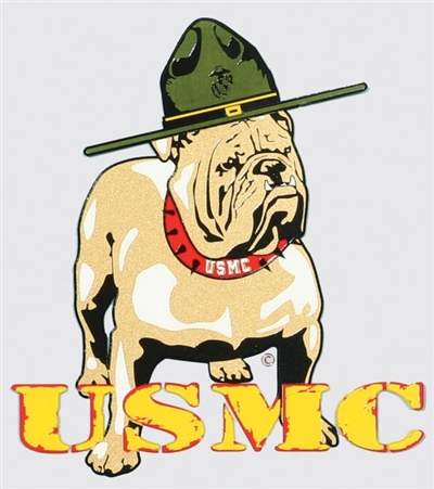 USMC BULLDOG DECAL