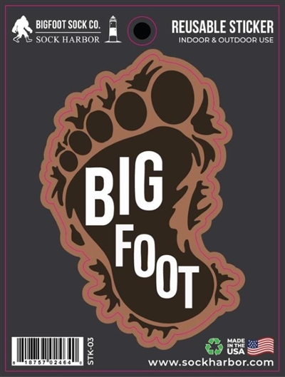 BIGFOOT FOOTPRINT DECAL