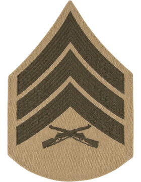 Green/Khaki Male Chevron Sergeant USMC (Pair)