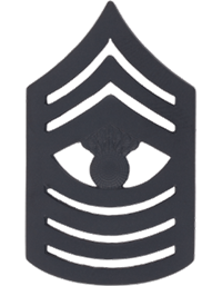 USMC Master Gunnery Sergeant Black Metal-Set of 2