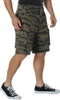 Vintage Paratrooper Cargo Shorts - Tiger Stripe Camo