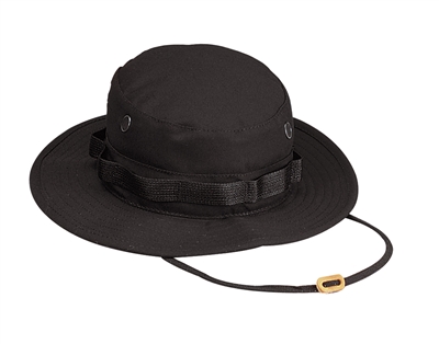 ROTHCO BLACK RIPSTOP BOONIE HAT