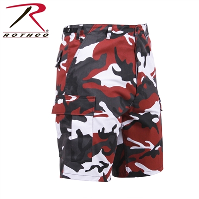 RED CAMO BDU SHORT