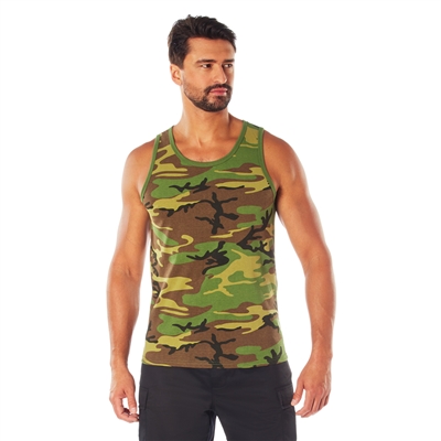 Rothco Tank Top - Woodland Camo
