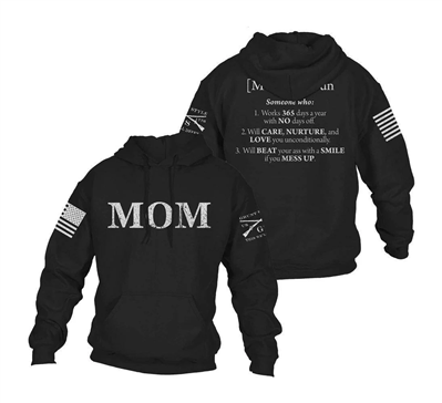 Women's Mom Defined Hoodie - Black