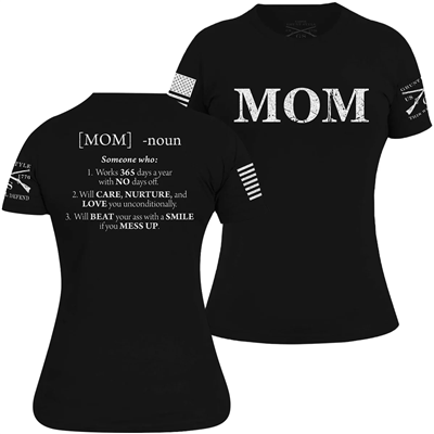 Women's Mom Defined T-Shirt - Black