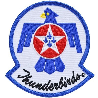 IRON ON  USAF THUNDERBIRDS PATCH