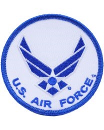 IRON ON ROUND US AIR FORCE SYMBOL PATCH