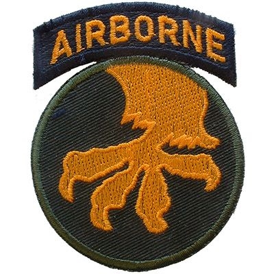 IRON ON 17th AIRBORNE PATCH