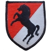 IRON ON 11th CAVALRY PATCH