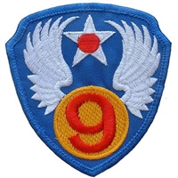 IRON ON 9TH AIR FORCE PATCH