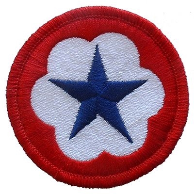 IRON ON ARMY SERVICE FORCE WAR DEPT PATCH