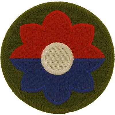 IRON ON 9th INFANTRY DIV PATCH